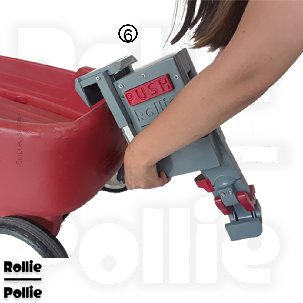 Demonstration of Rollie Pollie's easy removal feature